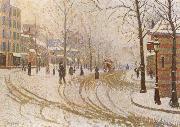 Paul Signac The Boulevard de Clichy under Snow Spain oil painting artist